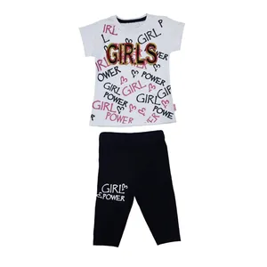 ست تی شرت و شلوارک دخترانه کد X3