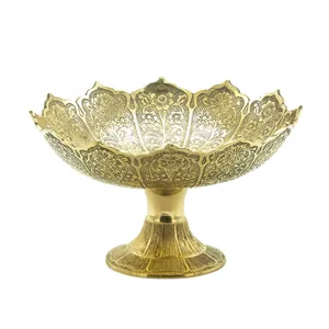 میوه خوردی برنجی مدل پایه دار