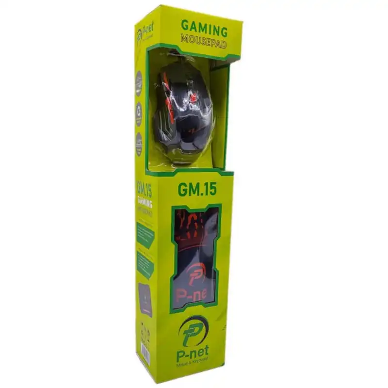 ماوس پی نت مدل GM.15 به همراه ماوس پد