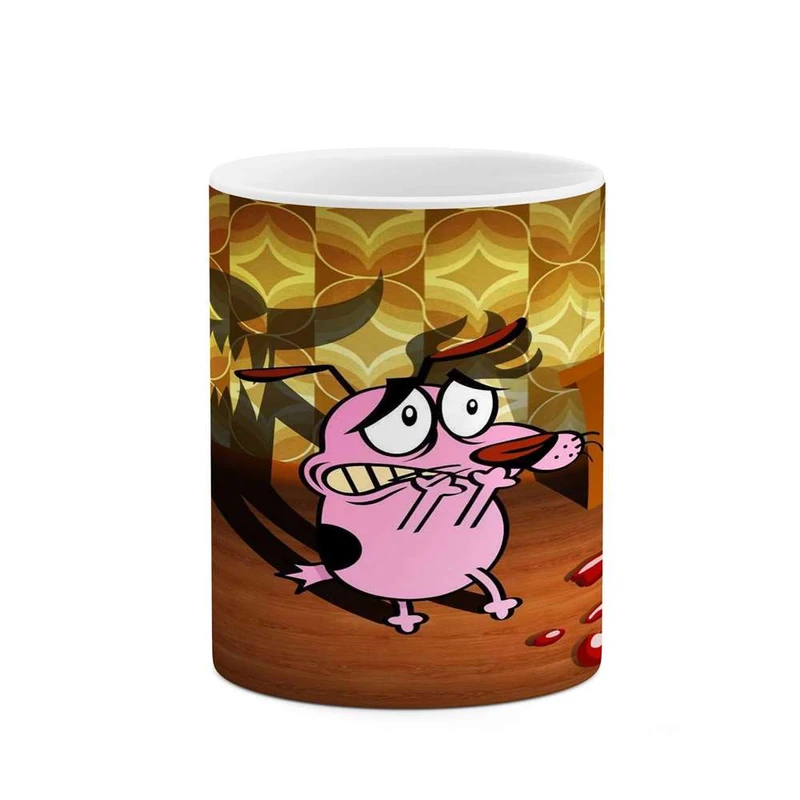 ماگ کاکتی مدل کارتون Courage The Cowardly Dog کد mgh22421