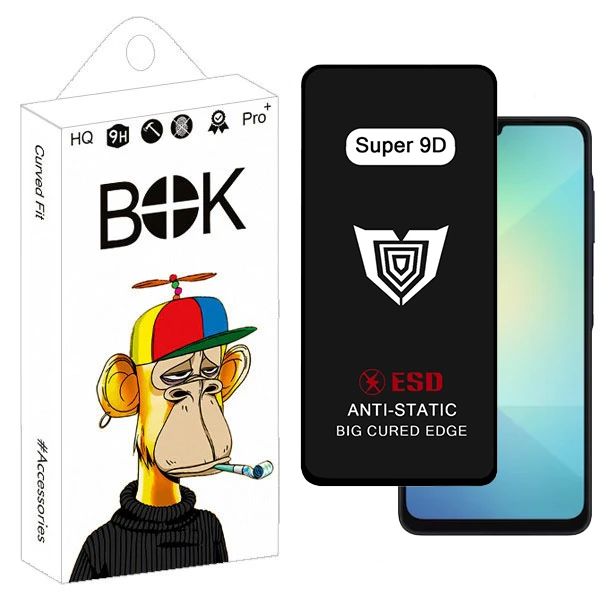 محافظ صفحه نمایش بوک مدل Super 9D Touch مناسب برای گوشی موبایل سامسونگ galaxy a06 / note 13r / poco c65