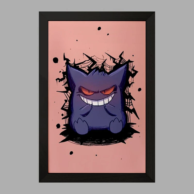 تابلو خندالو مدل گنگار انیمه پوکمون  کد 17411