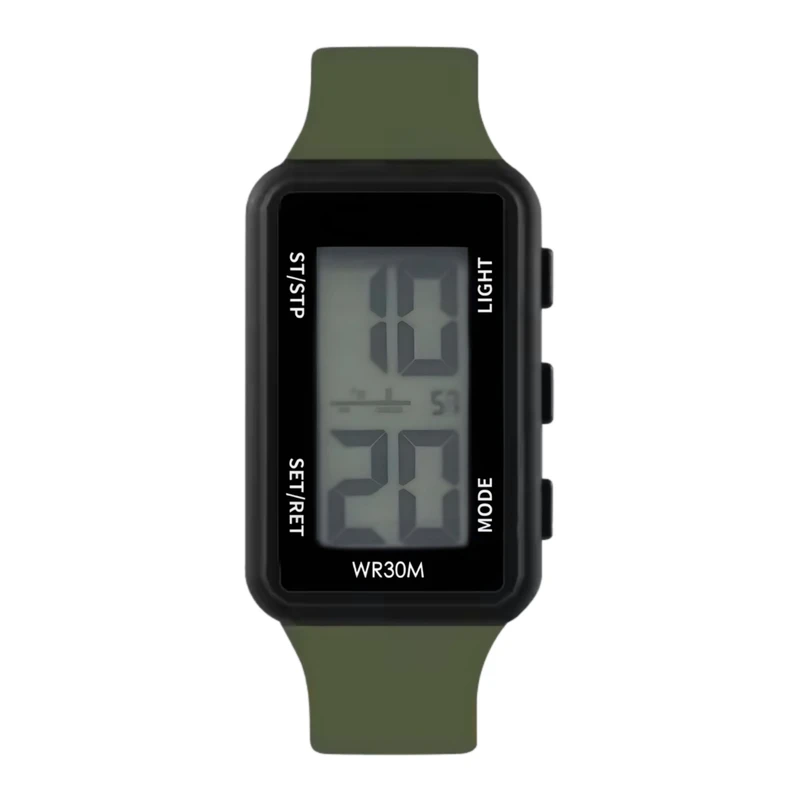 ساعت مچی دیجیتال مدل تک زمانه بند پیو کرنومتر دار ضد آب استخری کد ۴