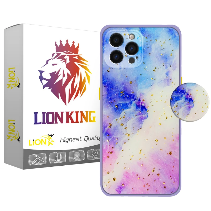   کاور لاین کینگ مدل Kahkeshaniha مناسب برای گوشی موبایل اپل IPhone 13 pro Max  به همراه پایه نگهدارنده