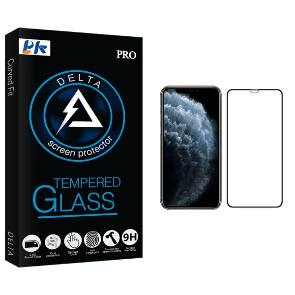 محافظ صفحه نمایش پی کی مدل Delta Glass مناسب برای گوشی موبایل اپل iPhone 11 Pro
