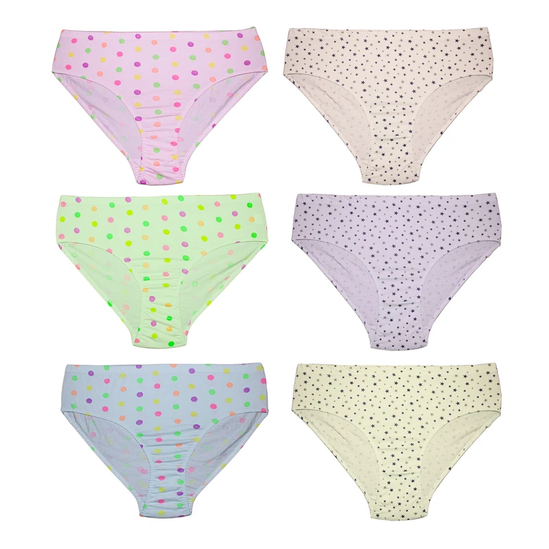 شورت زنانه چیندکا مدل سوپر پنبه کد 1006 مجموعه 6 عددی