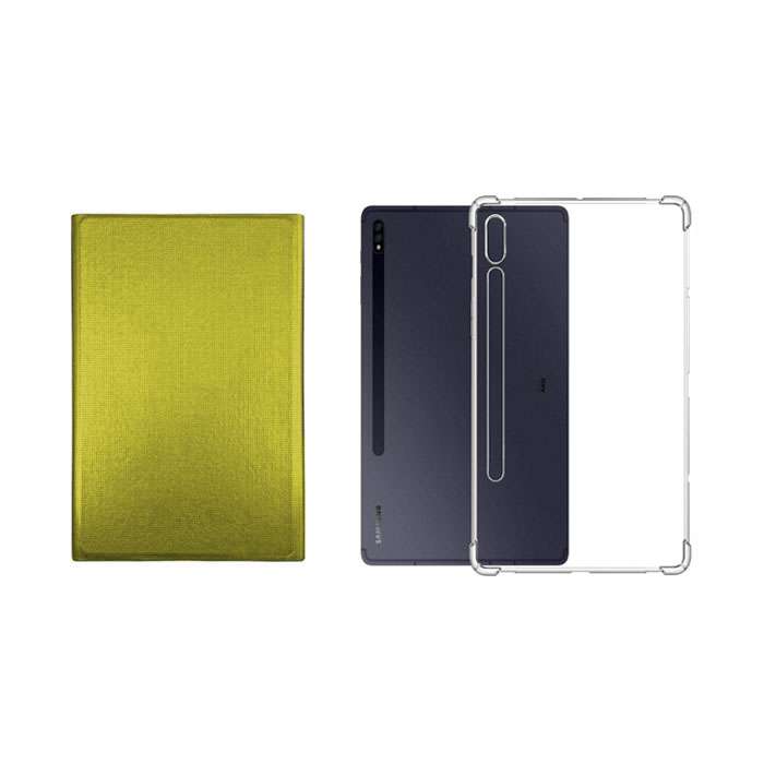 کیف کلاسوری مدل Boco مناسب برای Galaxy Tab S7 SM-T875 به همراه کاور ژله ای fence