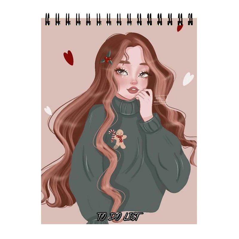 دفتر برنامه ریزی 50 برگ طرح دختر فانتزی کد 238