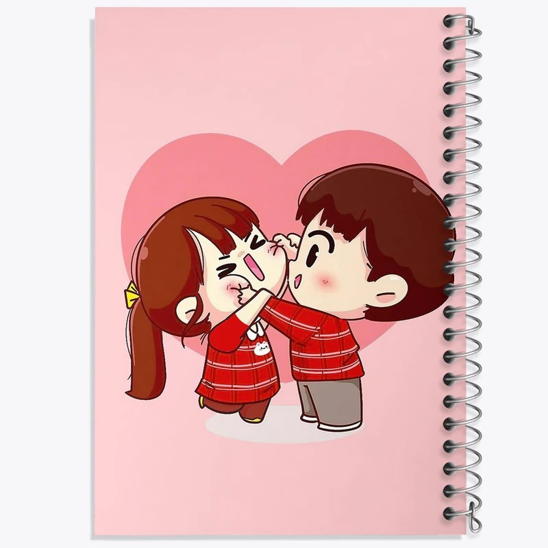 دفتر ژورنال نویسی 50 برگ خندالو مدل نقطه ای طرح عاشقانه کد 27120