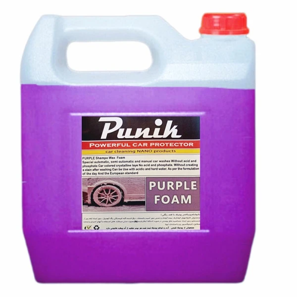 شامپو کف رنگی خودرو پونیک مدل BAN1 حجم 4 لیتر