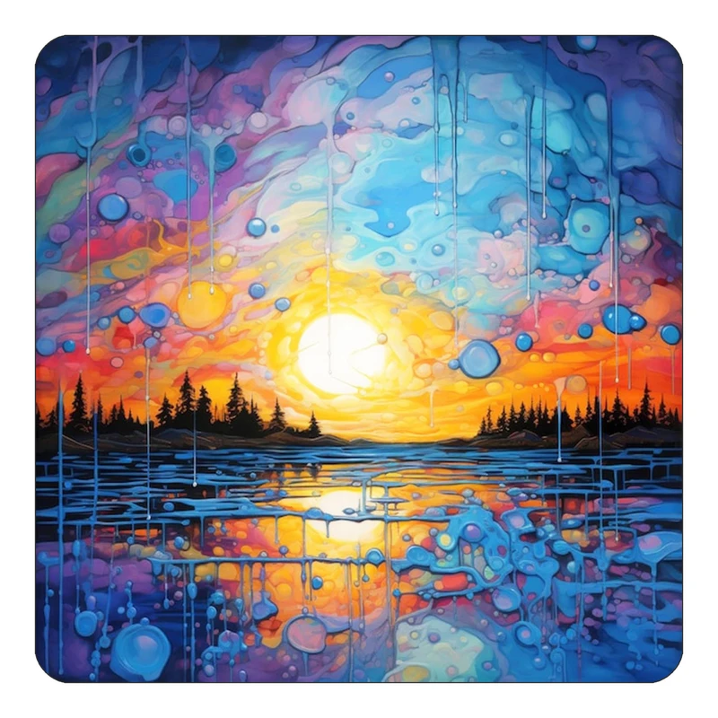 مگنت کاکتی طرح نقاشی رنگ روغن مدل mp72450