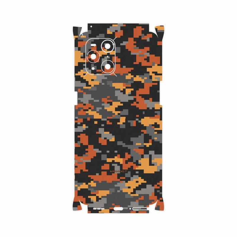 برچسب پوششی ماهوت مدل Army-Autumn-pixel-FullSkin مناسب برای گوشی موبایل اپو Find X3 Pro