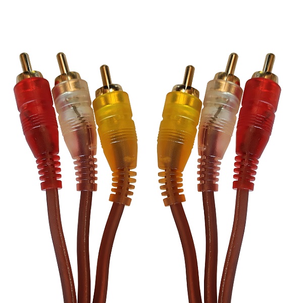 کابل تبدیل 3 به 3 RCA کد AV طول 1.5 متر