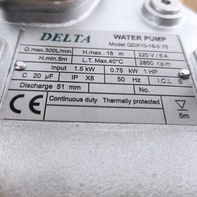 پمپ کف کش دلتا مدل qx10-2in