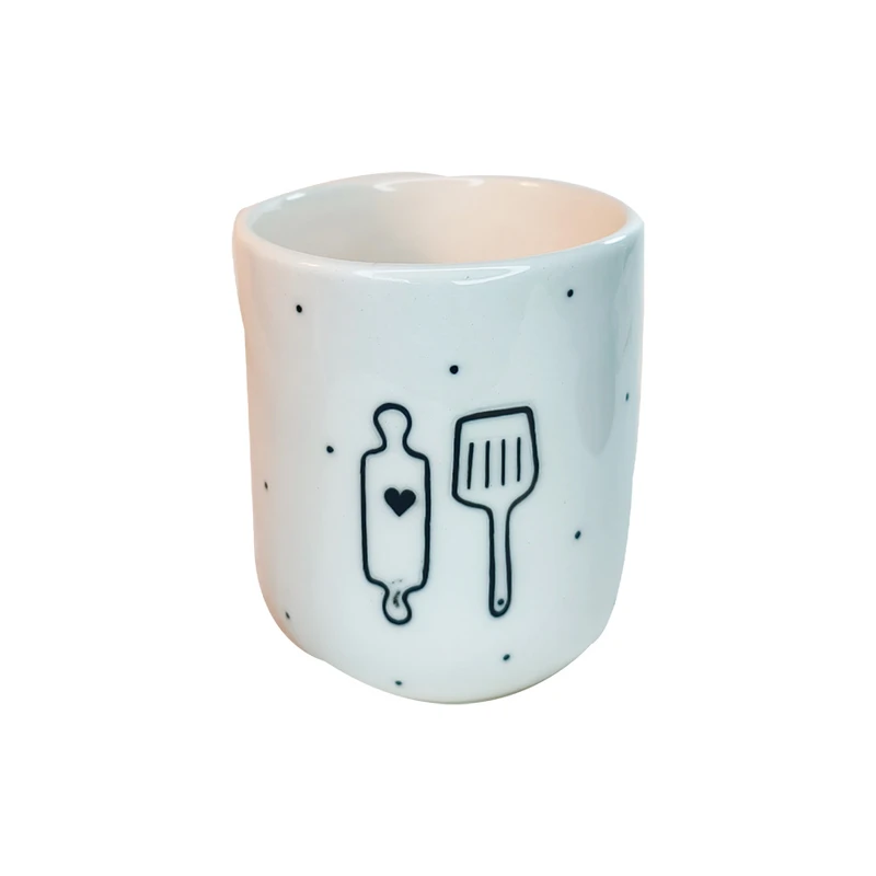 استند ابزار آشپزی مدل ظرف نگهدارنده کفگیر ملاقه طرح 00