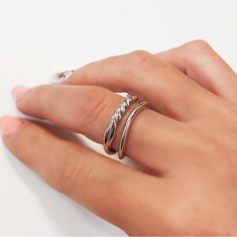 انگشتر نقره زنانه مدل ss 590