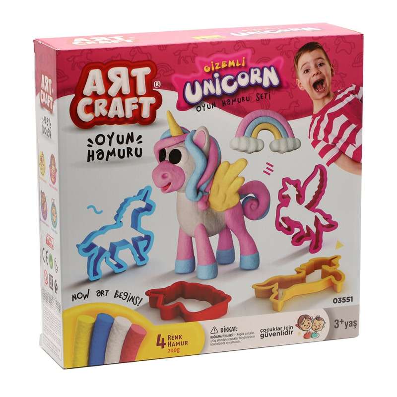 خمیر بازی مدل Mysterious Unicorn Play Dough Set کد 03551 مجموعه 12 عددی
