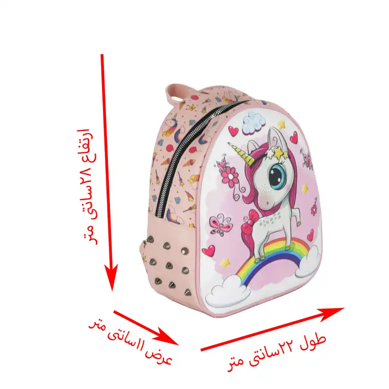 کوله پشتی  طرح اسب تک شاخ کد 09633