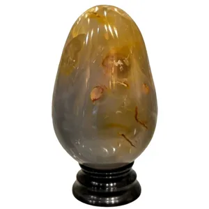 سنگ راف عقیق مدل تخم مرغی کد A_AGHT2