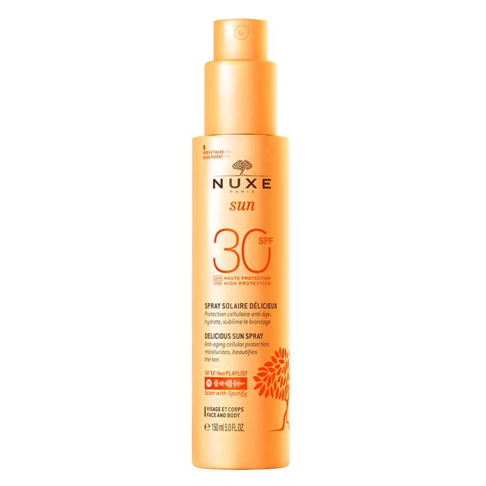اسپری ضد آفتاب نوکس SPF 30 مدل Delicieux مناسب انواع پوست حجم 150 میلیلیتر