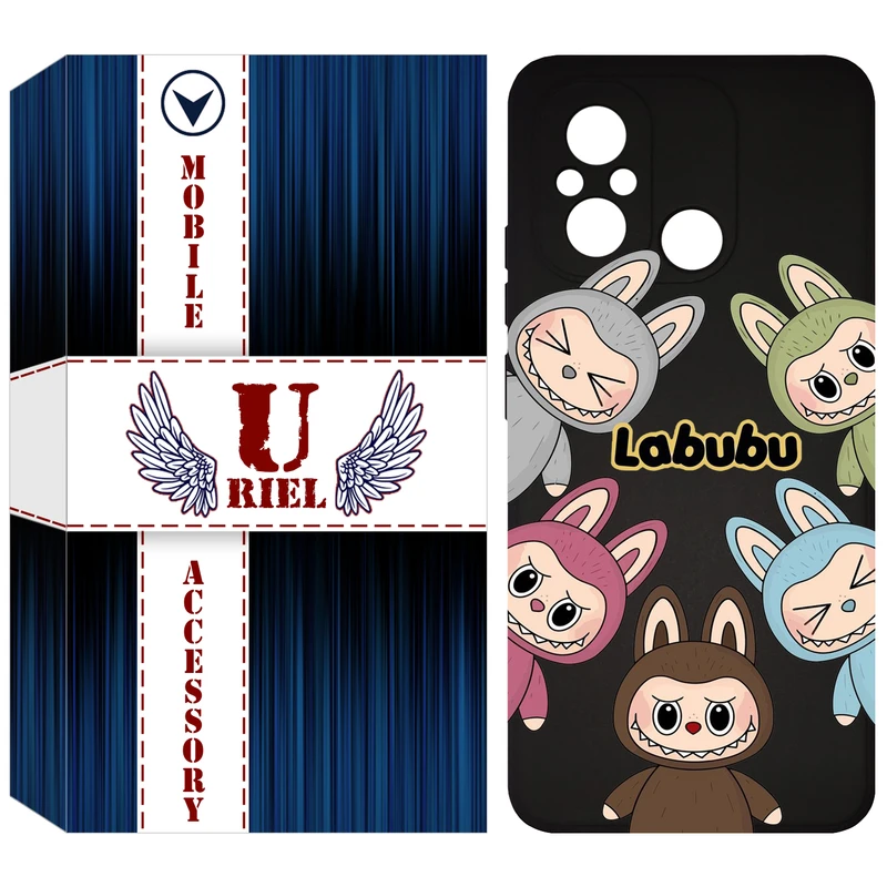 کاور یوریل مدل KSH کد 102 طرح عروسک لبوبو مناسب برای گوشی موبایل شیائومی Redmi 12C