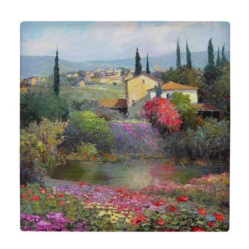  زیر لیوانی طرح نقاشی منظره روستایی کد    3455387_1322