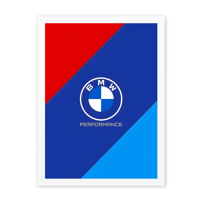 تابلو مدل دکوراتیو طرح بی ام و کد 1193 فریم سفید