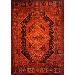 فرش ماشینی 700 شانه زمینه لاکی حاشیه لاکی مدل 700 شانه بلوچ bcf تراکم 2100 کد 828