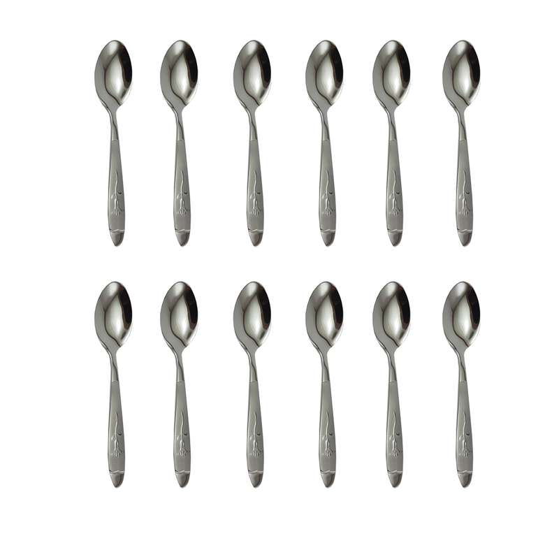 قاشق چای خوری مدل میخک بسته 12 عددی