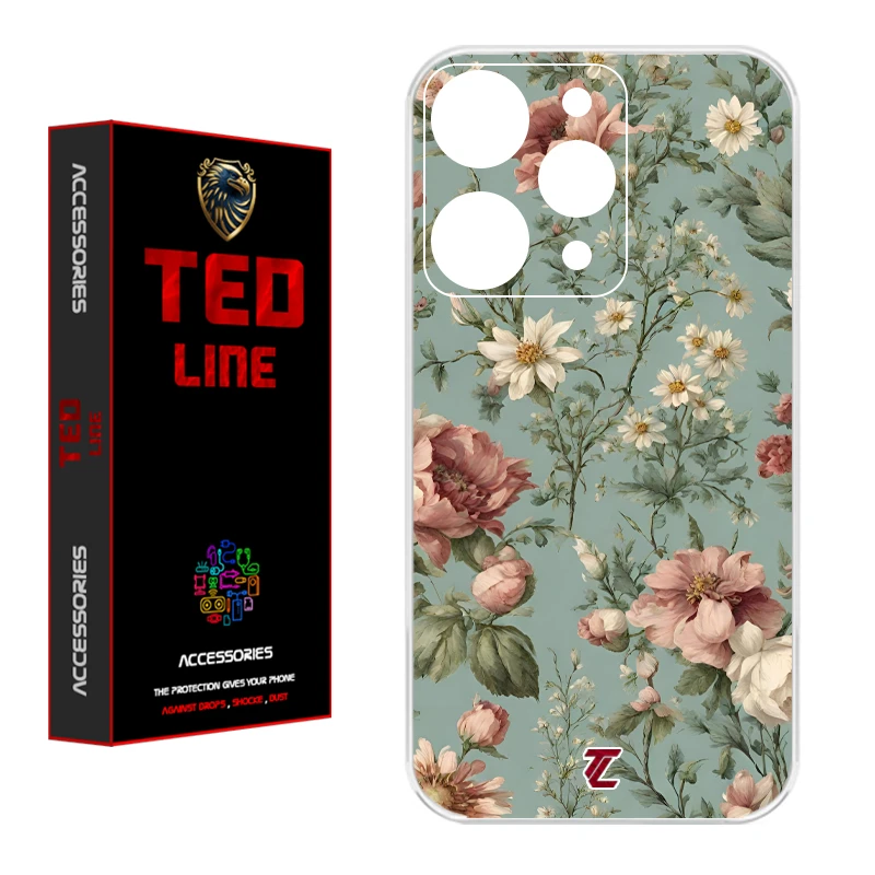 کاور تدلاین طرح گل کد 1152 مناسب برای گوشی موبایل شیائومی Redmi 12 4G