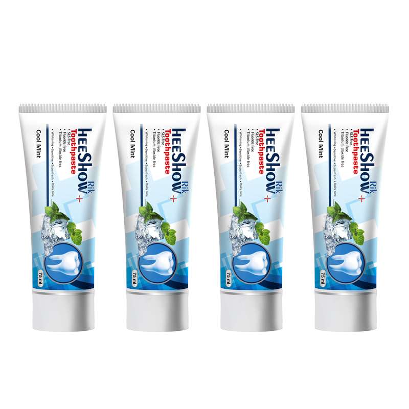 خمیر دندان هیشو ریک مدل cool mint حجم 75 میلی لیتر مجموعه 4 عددی