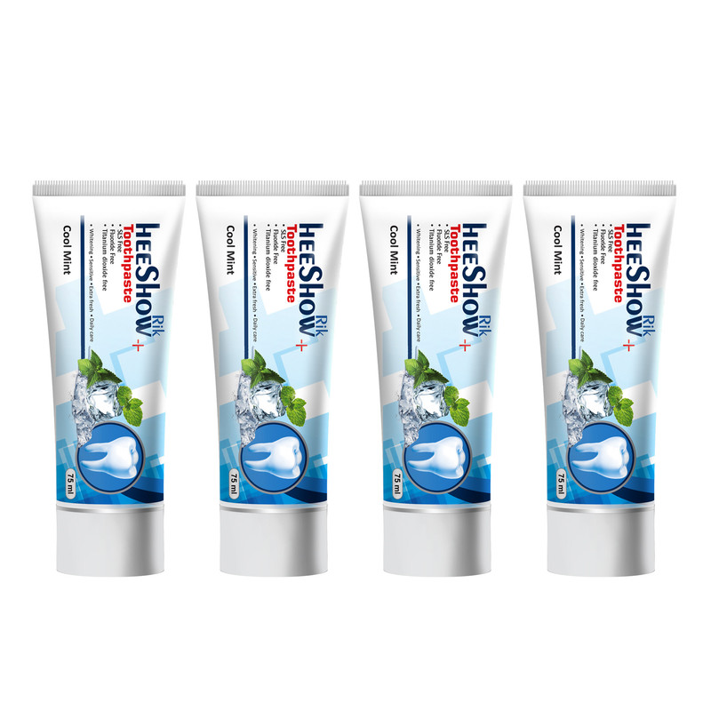 خمیر دندان هیشو ریک مدل cool mint حجم 75 میلی لیتر مجموعه 4 عددی