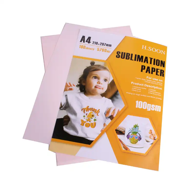 کاغذ سابلیمیشن اچ.سون مدل 100G سایز A4 بسته 100 عددی