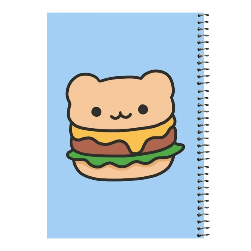 دفتر مشق 80 برگ اس جی مدل همبرگر   