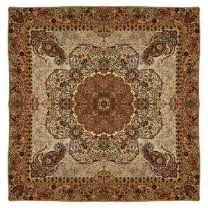 رومیزی ترمه نگین خاتم یزد طرح افشاری کد10