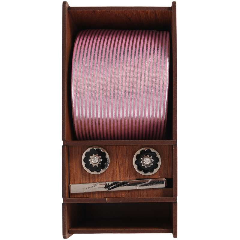ست کراوات و دکمه سردست و گیره کراوات مردانه مدل PJ-106597