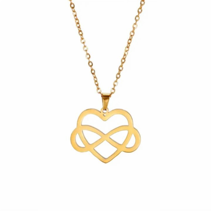 گردنبند طلا 18 عیار زنانه مدل بینهایت