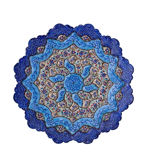 بشقاب میناکاری طرح اسلیمی کد AH1325