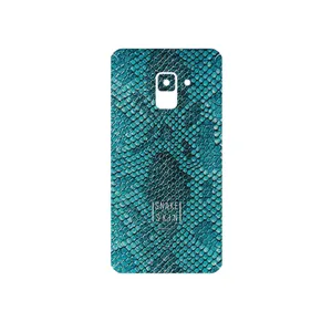 MAHOOT Blue Snake Skin Cover Sticker for Samsung Galaxy A8 2018