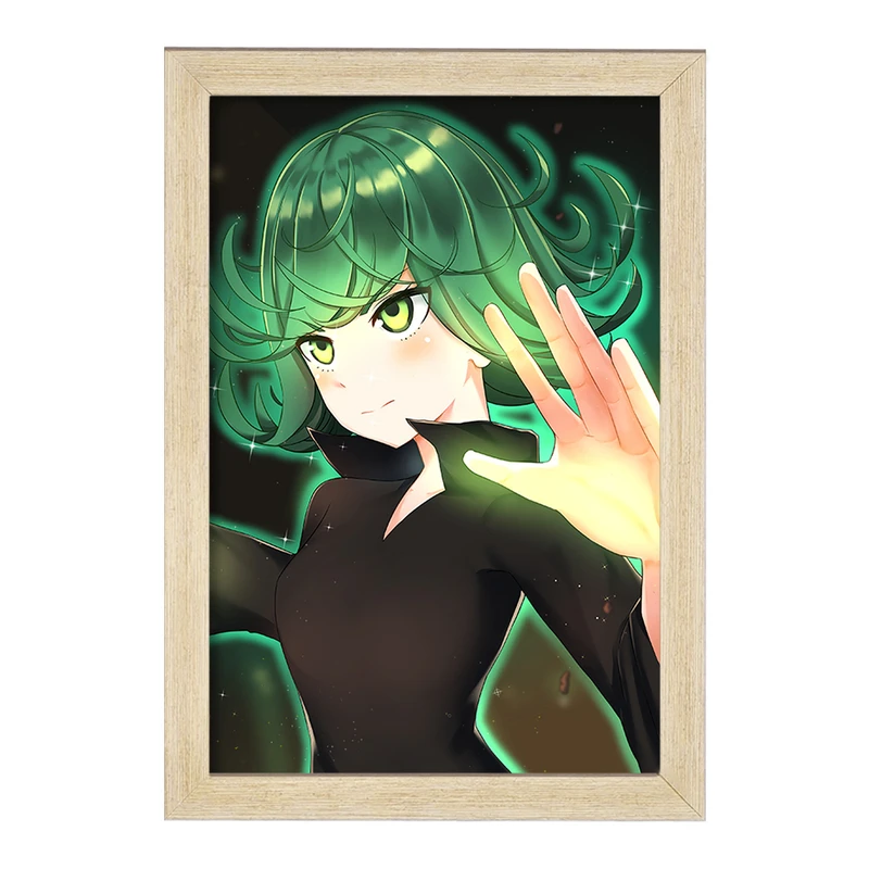 تابلو خندالو مدل تاتسوماکی انیمه مرد تک مشتی One Punch Man  کد 11335