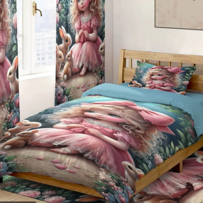 سرویس خواب 1 نفر 4 تکه مدل دختربچه کد 250