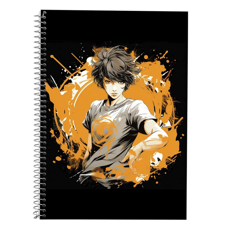 دفتر زبان 50 برگ مدوپد مدل سه خط طرح Naroto کد DF11207