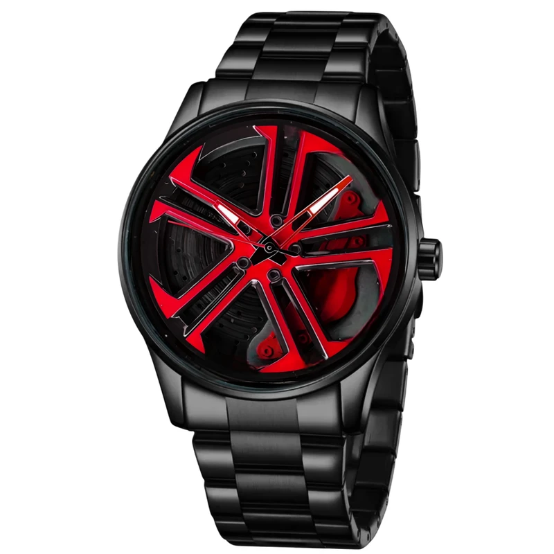 ساعت مچی عقربه‌ای کوارتز مردانه مدل اسپرت صفحه رینگ چرخان کد V2