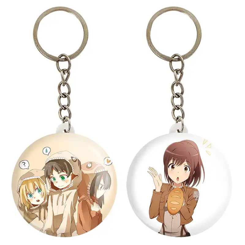 جاکلیدی خندالو مدل میکاسا و ارن و ارمین انیمه اتک آن تایتان کد 1856518559 مجموعه 2 عددی