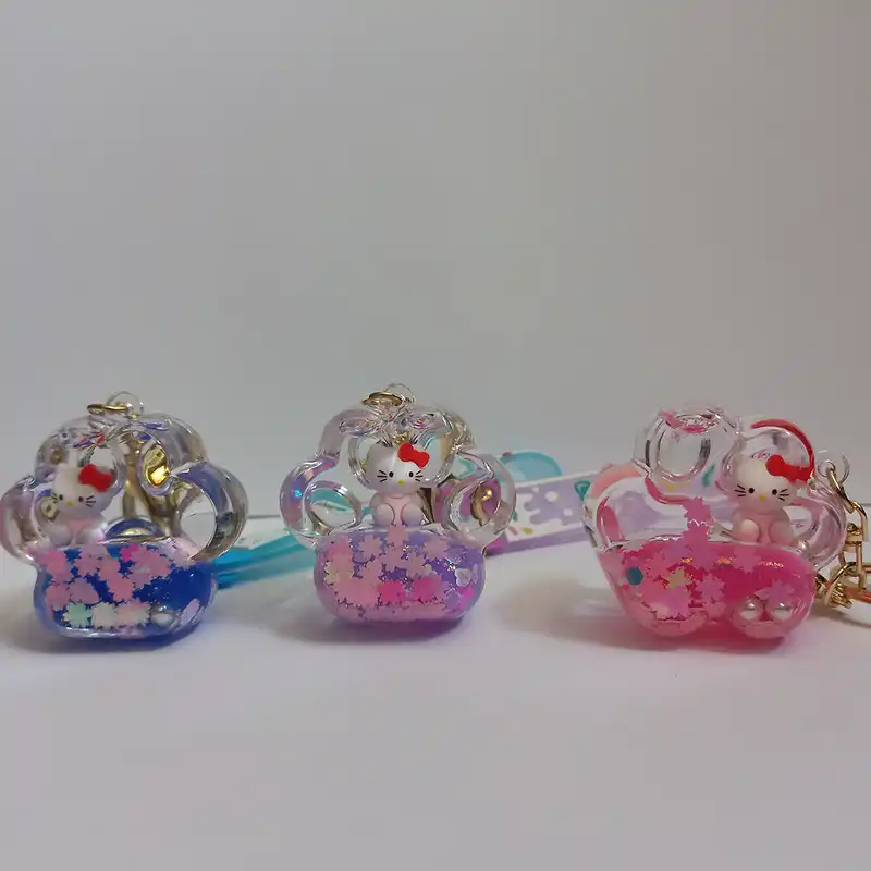 جاکلیدی مدل آکواریومی کیتی طرح پنجه گربه