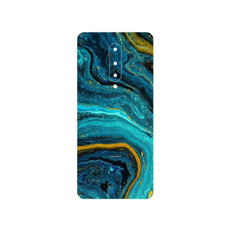 برچسب پوششی ماهوت مدل Turquoise marblewith golden streaks مناسب برای گوشی موبایل وان پلاس 8