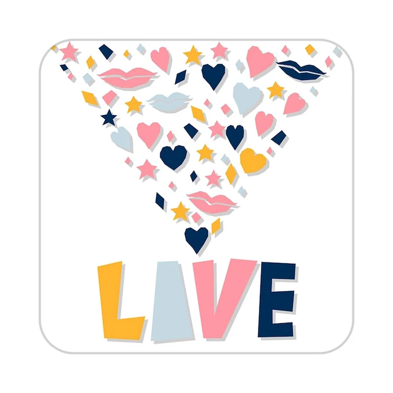 زیر لیوانی کاکتی طرح عاشقانه مدل mp39985