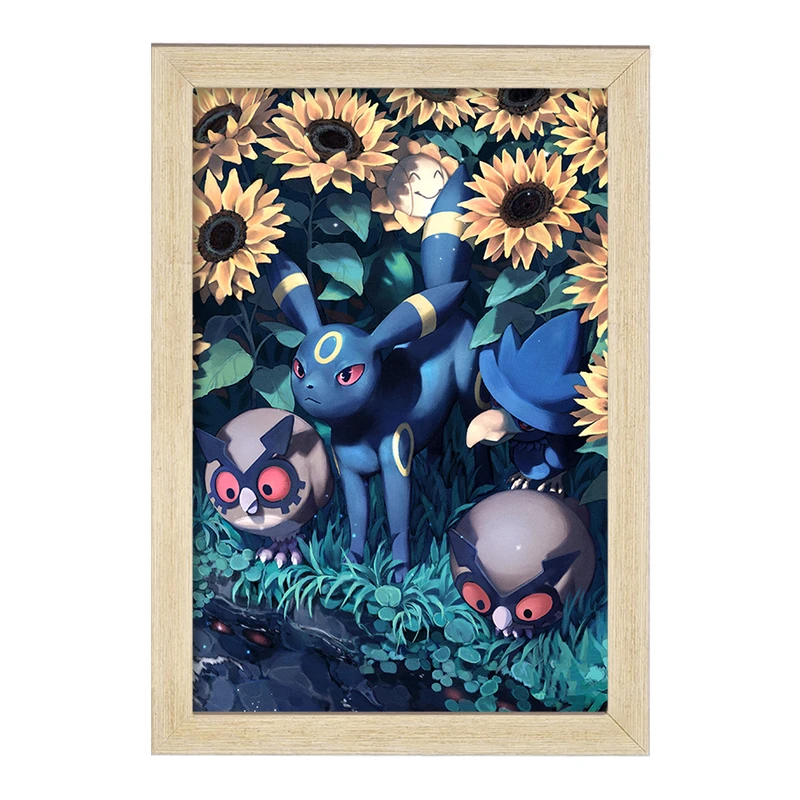 تابلو خندالو مدل امبرون انیمه پوکمون  کد 17373