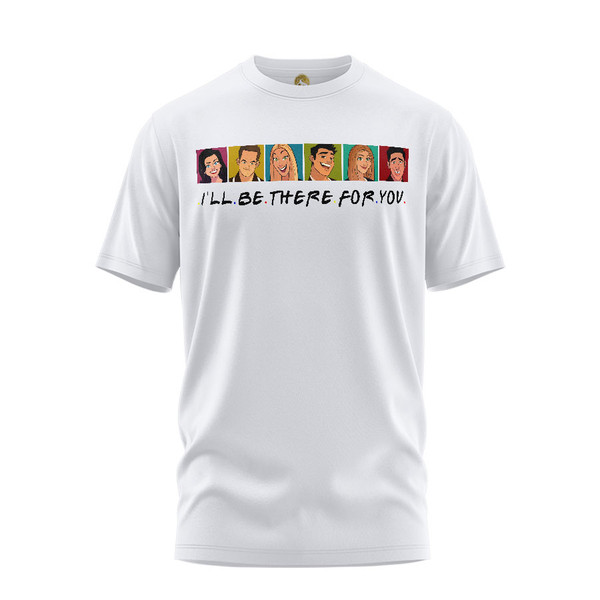 تی شرت آستین کوتاه مردانه هومرو مدل TW420 طرح فرندز