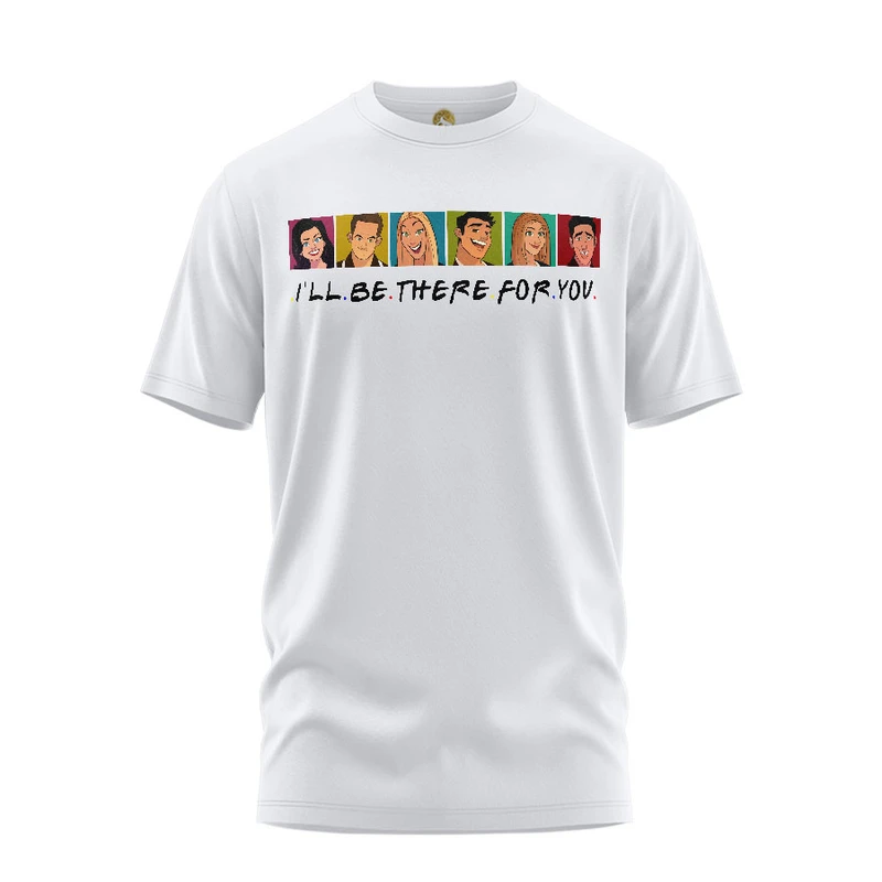 تی شرت آستین کوتاه زنانه هومرو مدل TW420 طرح فرندز 